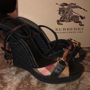 Burberry wedge sandals